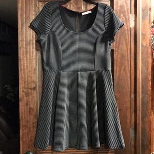 Black and gray dress